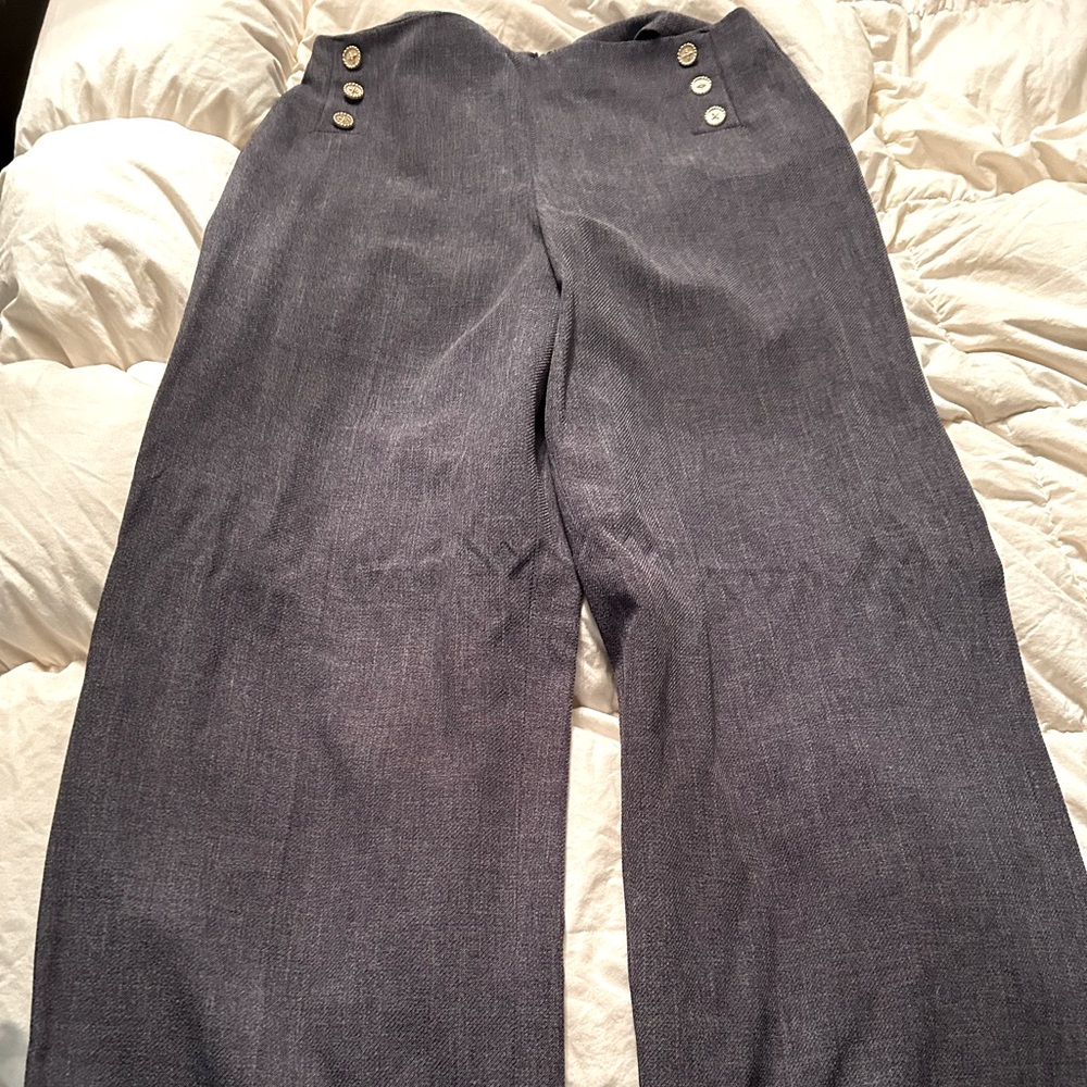 Blue  dress wide legs pants